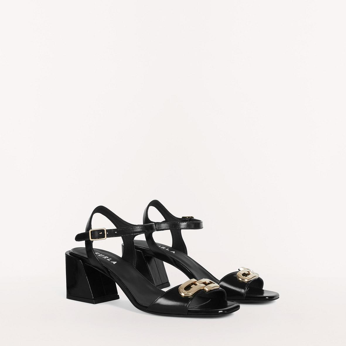 Furla Chain Sandals Black Women South Africa BW4813752